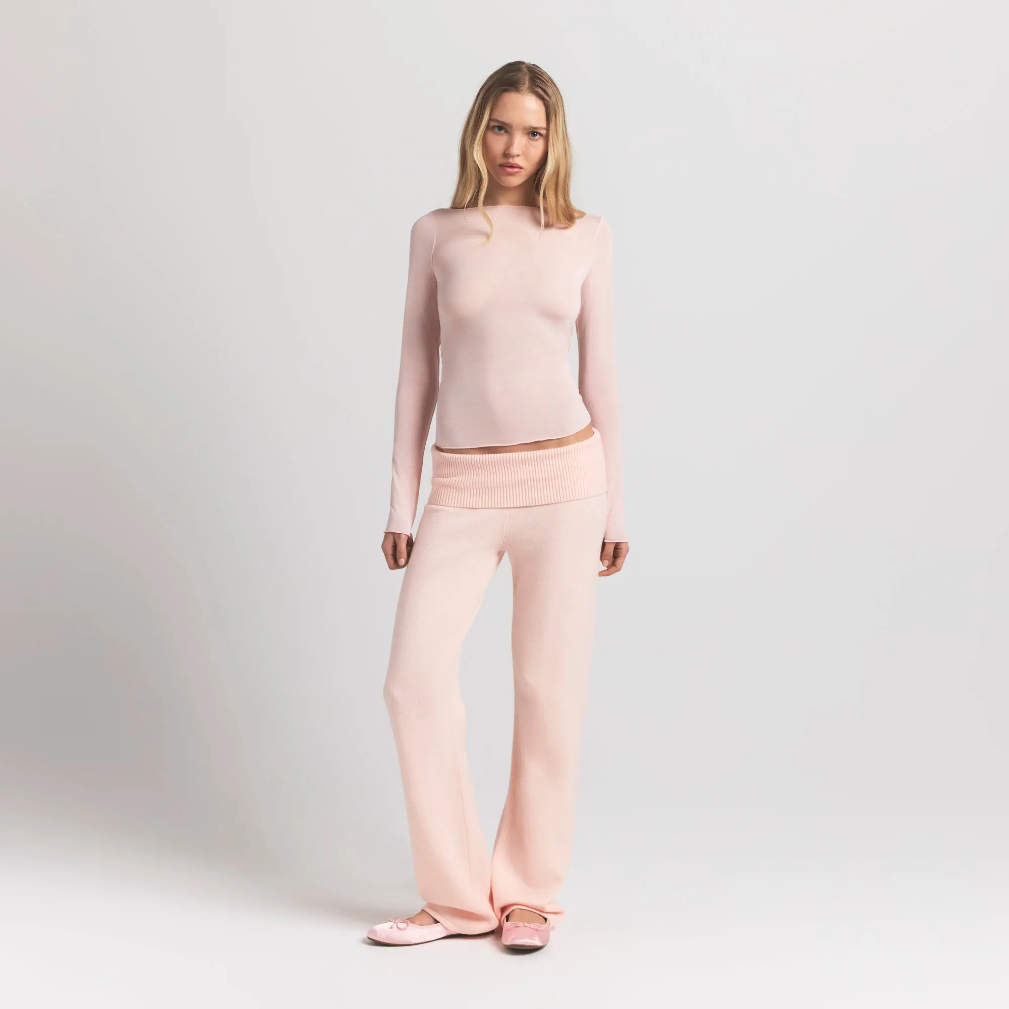 Long Sleeve Boatneck Top