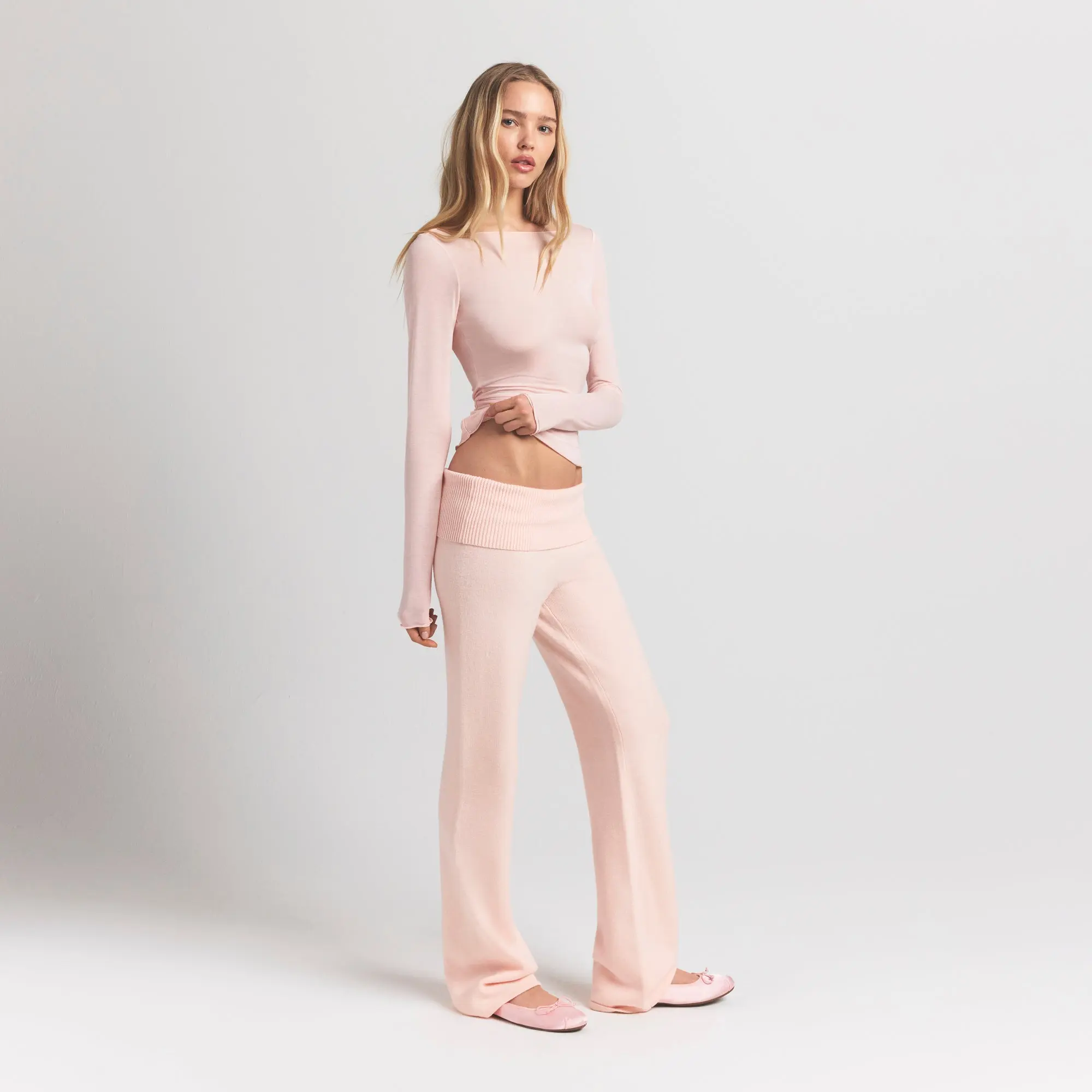 Long Sleeve Boatneck Top - Image 3