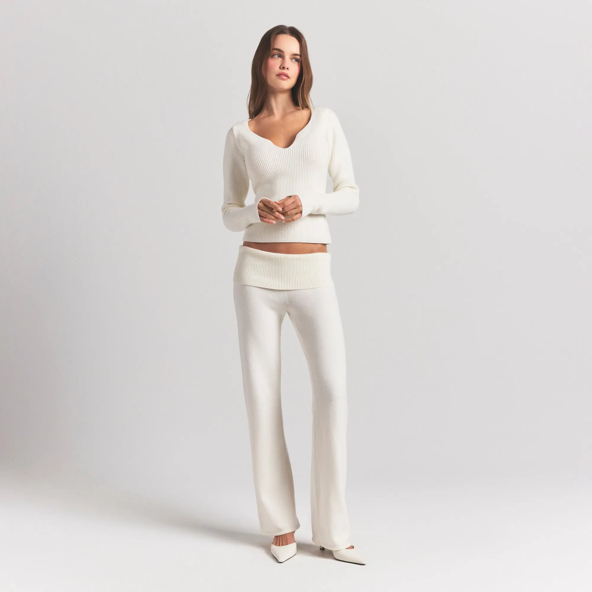 Ribbed Long Sleeve Top