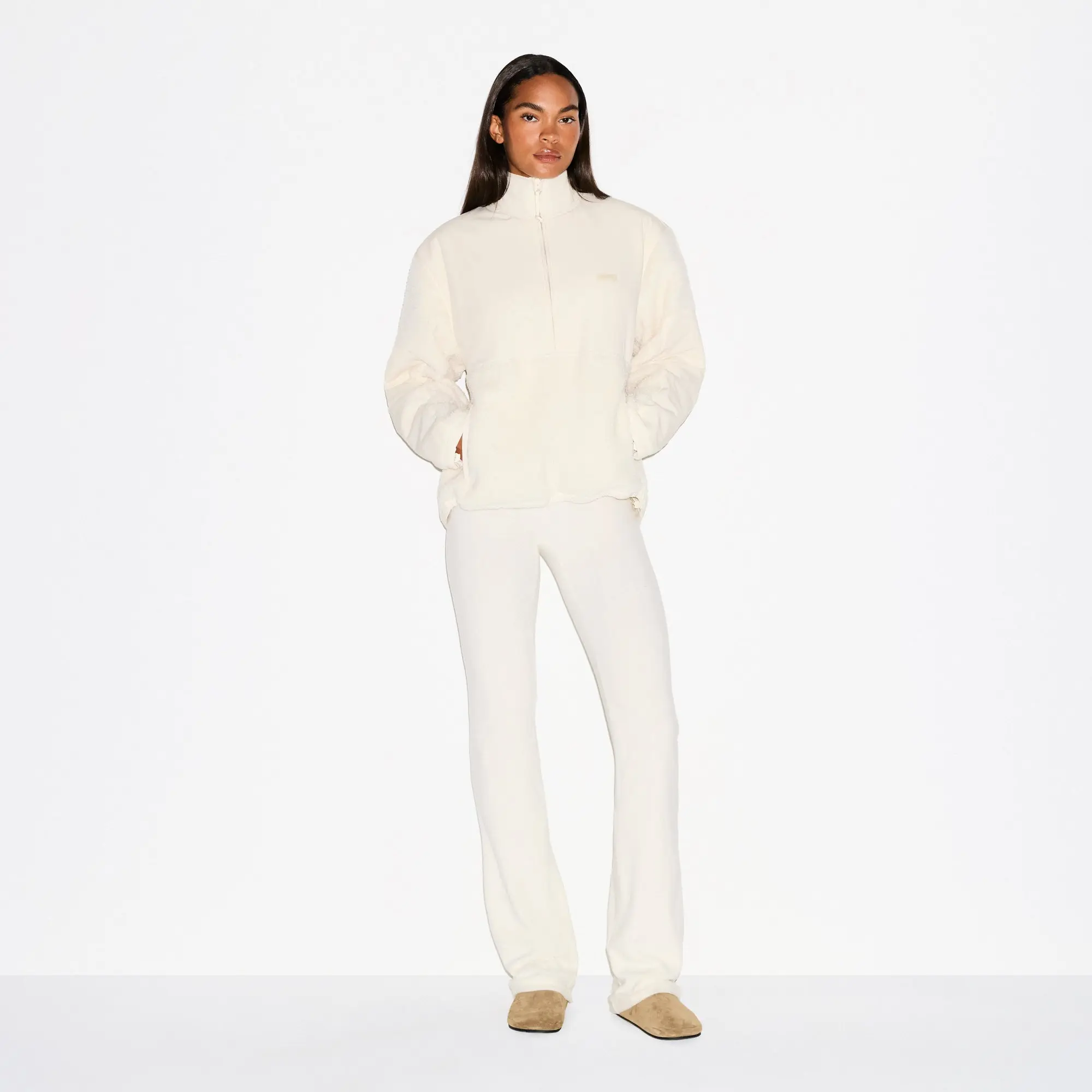 Oversized Half Zip Up Pullover