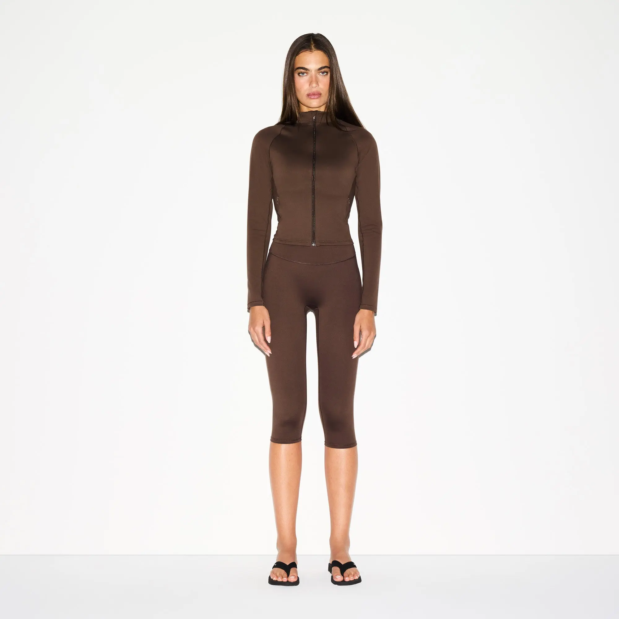 Mock Neck Full Zip Jacket