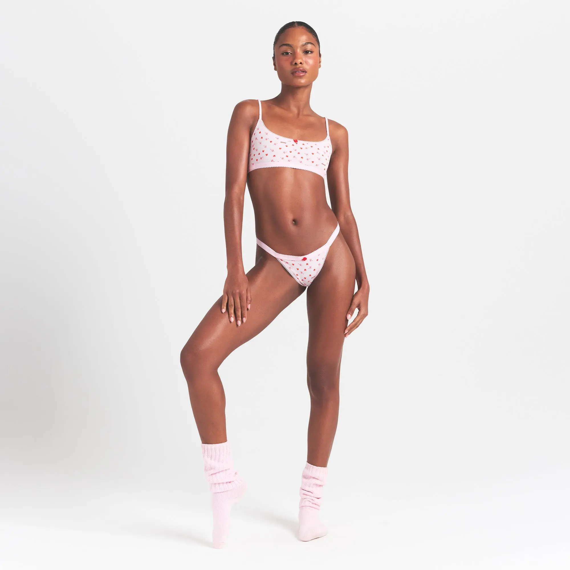 Logo Picot Scoop Bralette