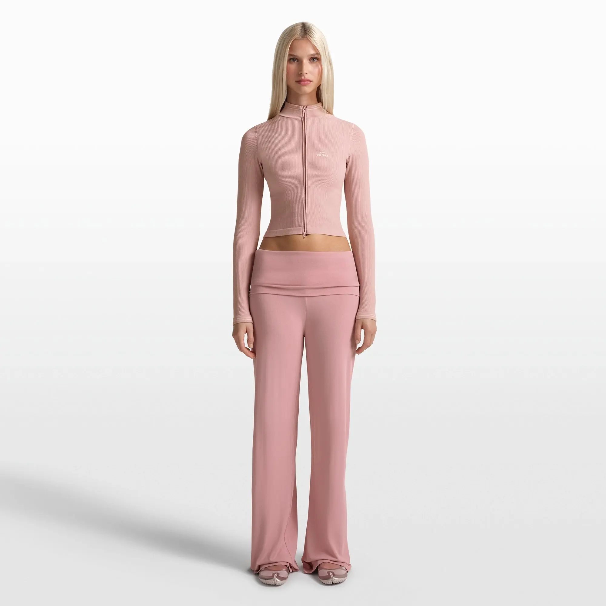 Foldover Wide Leg Pant