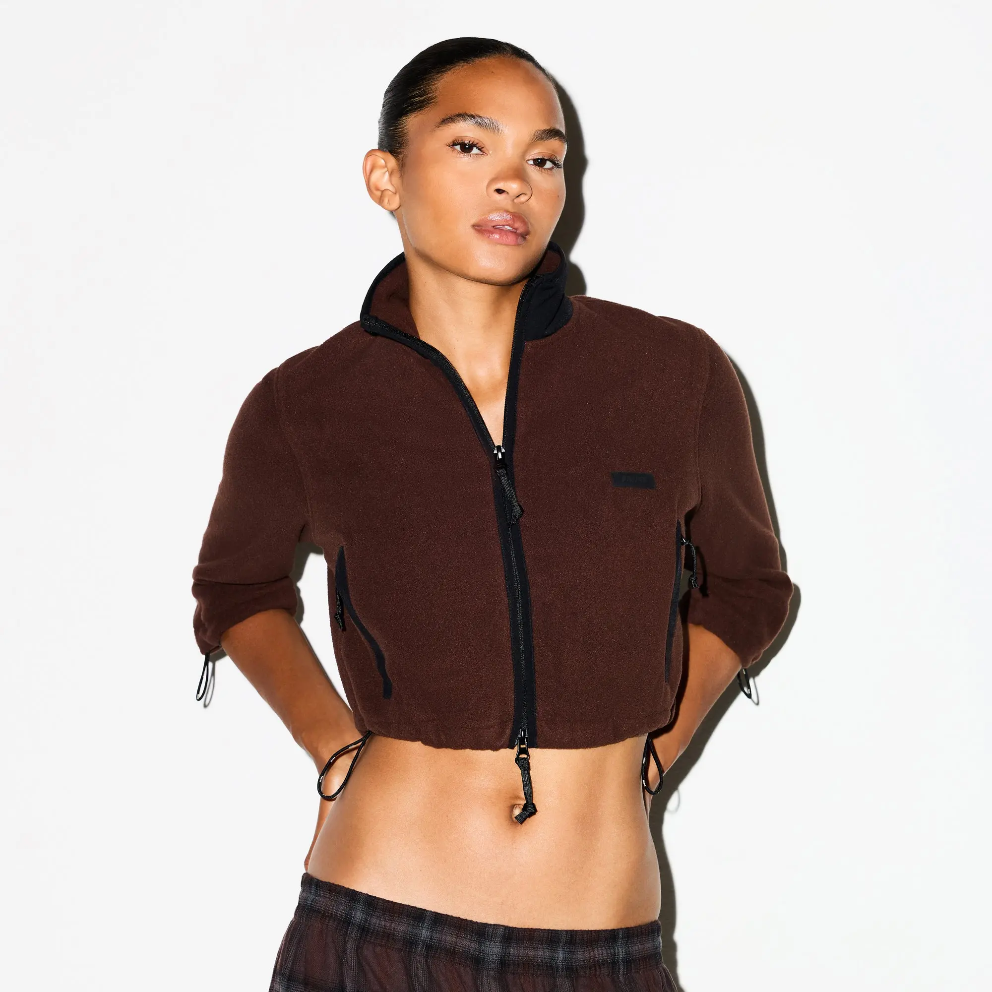 Cropped 3/4 Sleeve Jacket